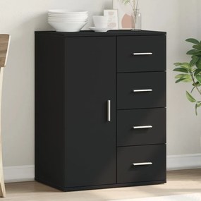 vidaXL Ραφιέρα Μαύρη 59 x 39 x 80 εκ. από Επεξεργασμένο Ξύλο