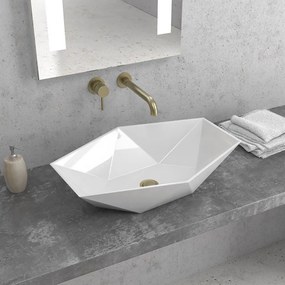 Νιπτήρας Επικαθήμενος LT 1138 57x37,5x12,5cm White Karag Πορσελάνη