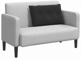 vidaXL Μαξιλάρι Πλάτης Μαύρο 80 x 50 cm Υφασμάτινο Κορντουρά