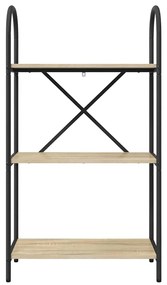 vidaXL Ράφι Βιβλίων Sonoma Δρυς 60 x 30 x 109 εκ Επεξεργασμένο ξύλο