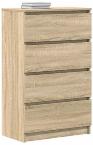 vidaXL Συρταριέρα Sonoma Δρυς 60 x 35 x 98,5 εκ. Επεξεργασμένο Ξύλο