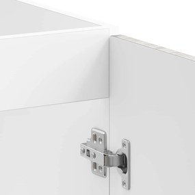 vidaXL Βάση νιπτήρα Lucca 2 pcs Γκρίζο Σονομα Επεξεργασμένο ξύλο