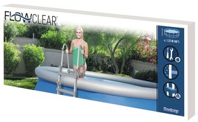 Bestway Σκάλα Πισίνας Ασφαλείας με 4 Σκαλοπάτια Flowclear 122 εκ.