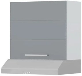Ντουλάπι κρεμαστό Hudson A7-60-1K για απορροφητήρα-Λευκό - Γκρι