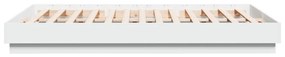 vidaXL Πλαίσιο Κρεβατιού με LED Λευκό 140 x 200 εκ.