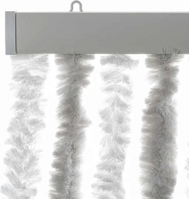 vidaXL Σήτα Εντόμων Ανοιχτό Γκρι / Λευκό 56 x 200 εκ. από Σενίλ
