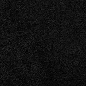 vidaXL Χαλάκι Εξώπορτας Μαύρο 60 x 40 x 1.2 εκ. Ύφασμα τέντι