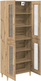 vidaXL Highboard Artisan Oak 69,5 x 34 x 180 εκ. Επεξεργασμένο ξύλο
