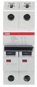 Αυτόματη Ασφάλεια S202-K20 Γκρι 20A Καμπύλη K 6kA S200 24834 ABB 24834