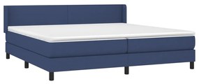 ΚΡΕΒΑΤΙ BOXSPRING ΜΕ ΣΤΡΩΜΑ ΜΠΛΕ 200X200 ΕΚ. ΥΦΑΣΜΑΤΙΝΟ 3129583