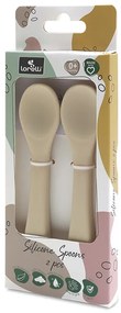 Σετ Κουτάλια Σιλικόνης 2Τμχ. Beige 10230690005  Lorelli