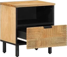 vidaXL Κομοδίνο καφέ 40x33x46 cm από μασίφ ξύλο Mango