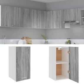 vidaXL Κρεμαστό Ντουλάπι "Lyon" Γκρι Sonoma 29,5x31x60 εκ. από Τεχνητό Ξύλο