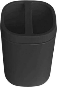 Θήκες οδοντόβουρτσας πλαστικές σε σετ 5Χ - Black - 21770