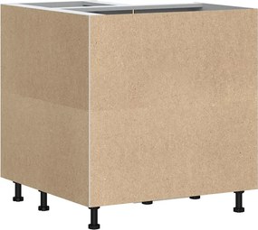 vidaXL Γωνιακό ντουλάπι βάσης κουζίνας Kalmar Καφέ Δρυς Επεξ. Ξύλο