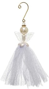 Στολίδι Χριστουγεννιάτικο (18εκ.) A-S Metal Hang 175818 White