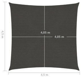 ΠΑΝΙ ΣΚΙΑΣΗΣ ΑΝΘΡΑΚΙ 4,5 X 4,5 Μ. ΑΠΟ HDPE 160 ΓΡ./Μ² 311057