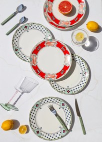 Service Plate Set (6 Pieces) DNR0058 Multicolor