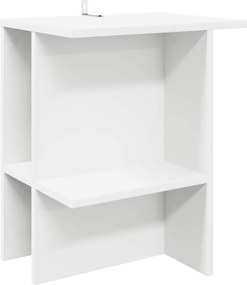 vidaXL Τραπεζάκι σαλονιού Λευκό 40 x 30 x 49 εκ. Επεξεργασμένο Ξύλο