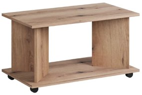 MATIS Τροχήλατο τραπέζι σαλονιού HERMES artisan 90x50x50 MATIS210663