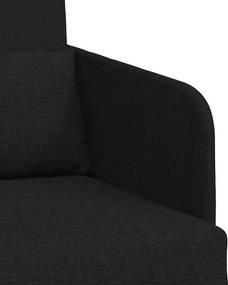 vidaXL Κρεβάτι καναπές Μαύρο 65 x 80 x 83 εκ. ύφασμα