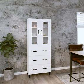 vidaXL Ντουλάπι Λευκό 69,5x34x180 εκ. από Επεξεργασμένο Ξύλο
