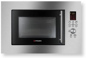 Pyramis 30 Inox Φούρνος Μικροκυμάτων Εντοιχιζόμενος 59,5x39x39,5 cm