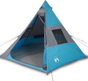 vidaXL Σκηνή Κάμπινγκ Tipi 7 Ατόμων Αδιάβροχη Μπλε