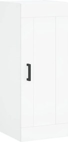 vidaXL Ντουλάπι Λευκό 34,5 x 34 x 180 εκ. από Επεξεργασμένο Ξύλο