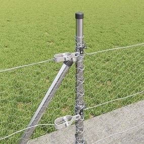 vidaXL Εξωτερική Εξαγωνική Περίφραξη με Σκυρόδετη Βάση 50 x 0,4 μ