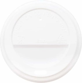 vidaXL Χάρτινα καπάκια καφέ Ø80 mm 8oz 1000 τεμάχια Λευκό πλαστικό