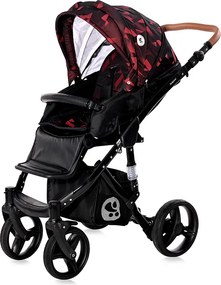 BABY STROLLER RIMINI + MAMA BAG RUBY RED &amp; BLACK