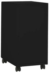 Αρχειοθήκη Φορητή Μαύρη 30 x 45 x 59 εκ. Ατσάλινη - Μαύρο