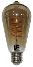 Adeleq Led Λάμπα Cog Spiral Αβοκάντο Smoky Ε27 Φ64 6W Ντιμαριζόμενο Θερμό 13-276496009