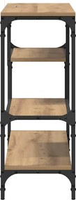 vidaXL Τραπέζι κονσόλας με ράφι Artisan Oak 100 x 30 x 75 εκ