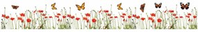 Poppies &amp; Butterflies μπορντούρες αυτοκόλλητες βινυλίου - 53002