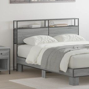 vidaXL Κεφαλάρι Αποθήκης Γκρι Sonoma 160 εκ. Επεξεργασμένο ξύλο