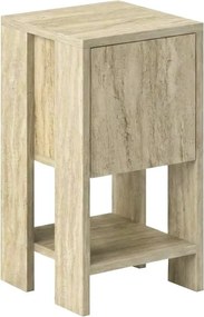 Κομοδίνο Ema Megapap χρώμα travertine 30x30x55εκ.