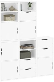 vidaXL Πλαϊνά ντουλάπια 5 τεμ. ODDA 40x24x79 εκ. από Μασίφ Ξύλο Πεύκου