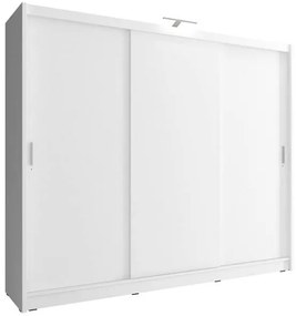 Ντουλάπα Συρόμενη 24114-WK1w-250 Χρώμα Λευκό  250x214x62