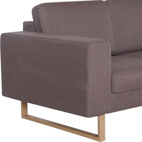 vidaXL Καναπές Διθέσιος Χρώμα Taupe Υφασμάτινος