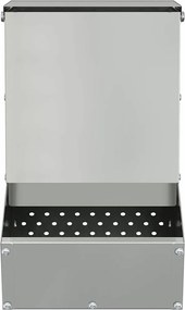 vidaXL Ταΐστρα Χαμστεριών Ασημί 17,5 x 26 x 28,5 εκ