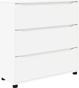 vidaXL Ντουλάπι αποθήκευσης Λευκό 80 x 31 x 81 εκ Επεξεργασμένο ξύλο