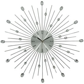 Ρολόι Τοίχου 844913 50x4x50cm Silver Ankor Μέταλλο