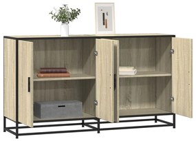 vidaXL Sideboard Sonoma Oak 134x35x76 cm Κατασκευασμένο ξύλο