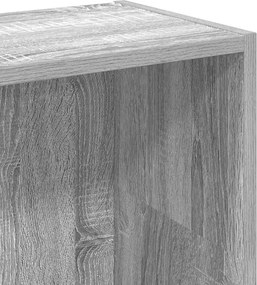 vidaXL Βιβλιοθήκη Γκρι Sonoma 80x24x109 εκ. από Επεξεργ. Ξύλο