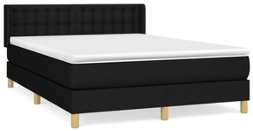 ΚΡΕΒΑΤΙ BOXSPRING ΜΕ ΣΤΡΩΜΑ ΜΑΥΡΟ 140X190 ΕΚ. ΥΦΑΣΜΑΤΙΝΟ 3130587