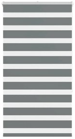 vidaXL Ζέβρα τυφλή Σκούρο Γκρι Πλάτος υφάσματος 70,9 εκ. Πολυεστέρας