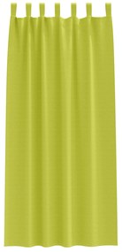 vidaXL Κουρτίνες με κουρτίνες 2 pcs Λαχανί 260 x 140 εκ. Πολυεστέρας