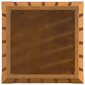 vidaXL Τζάκι Τετράγωνο 50x50x70 εκ. Από Χάλυβα